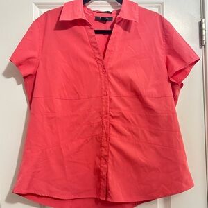 Style & Co. Women's Vibrant Pink Button-Down Shirt